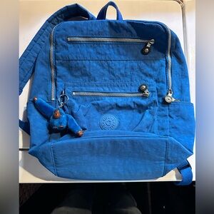 Kipling -Blue Backpack with Keychain